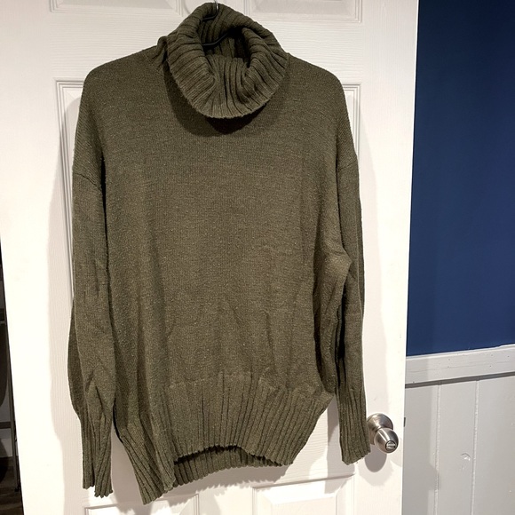 a new day oversized woven turtleneck sweater, size L - Picture 1 of 3